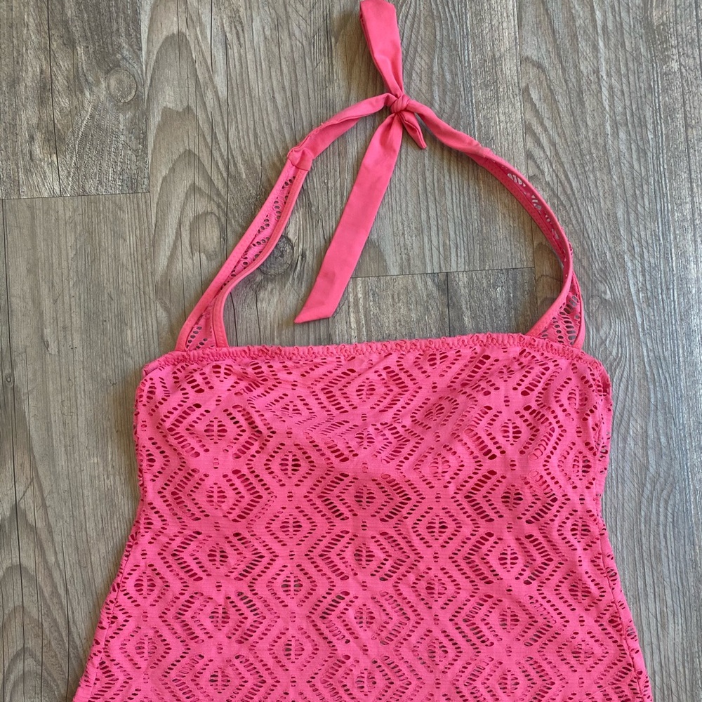 Pink swim top